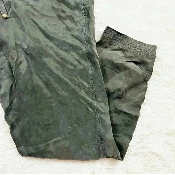 Buffalo David Bitton Green Silky Drawstring Flap Pocket Safari Jogger Pant XS - Picture 7 of 16